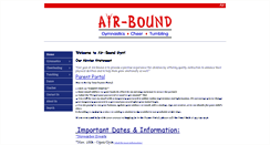 Desktop Screenshot of air-bound.com