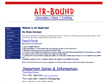 Tablet Screenshot of air-bound.com